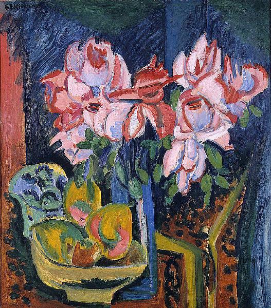 Ernst Ludwig Kirchner Pink Roses